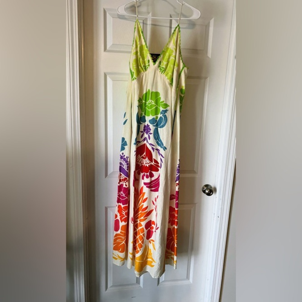 Farm Rio Tropical Graphic Maxi Dress XL - Picture 2 of 3